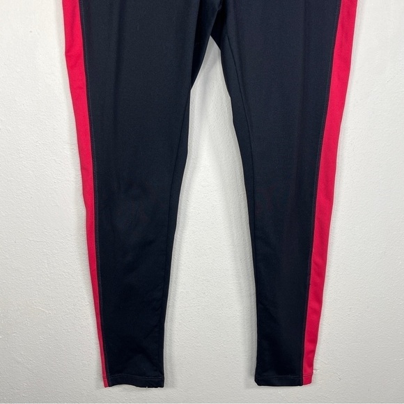 MEDIUM ENERGY ZONE BLACK PINK ACCENT THERMAL PANTS LEGGINGS STRETCH - Picture 3 of 8